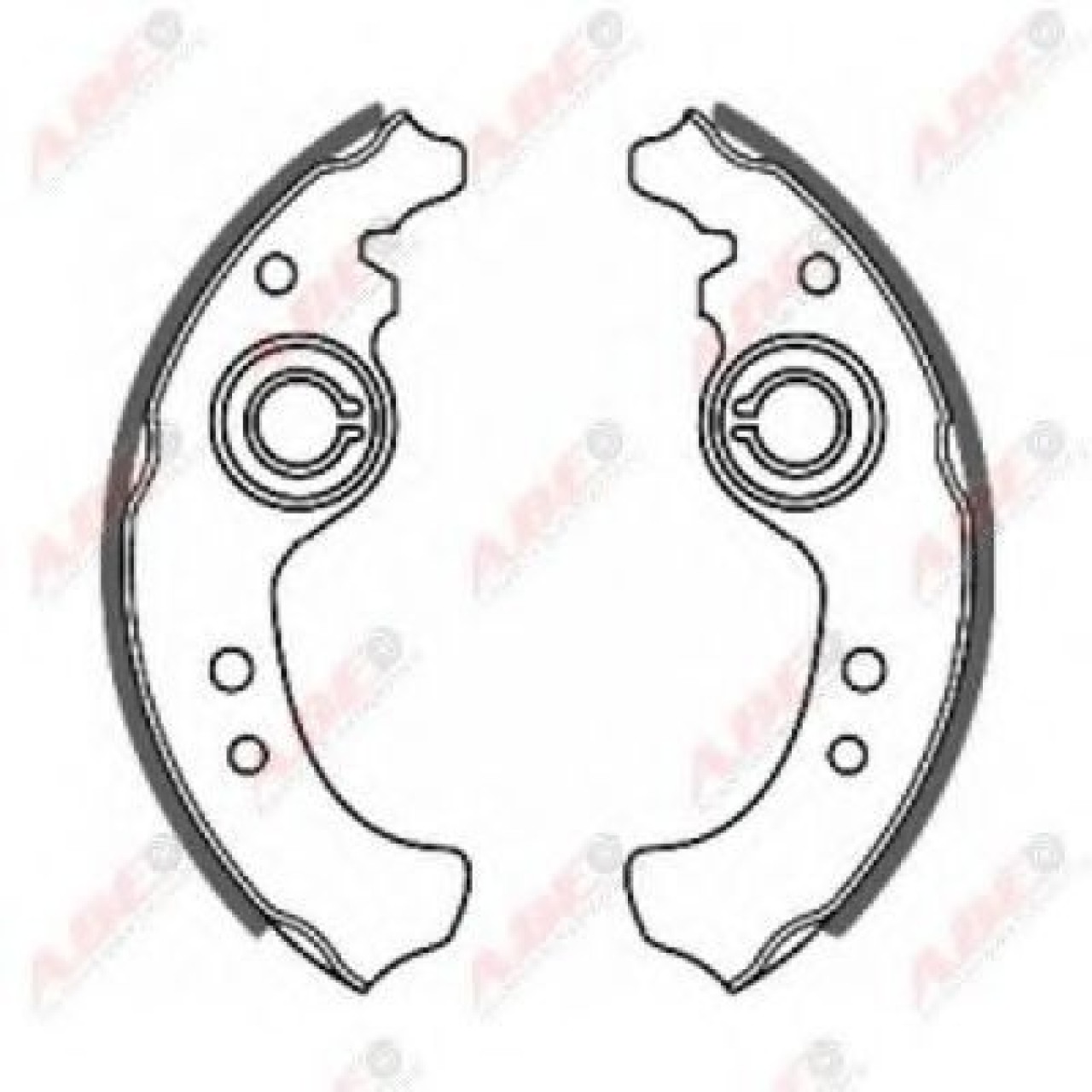 Set saboti frana FIAT PUNTO Cabriolet (176C) (1994 - 2000) ABE C0F001ABE piesa NOUA