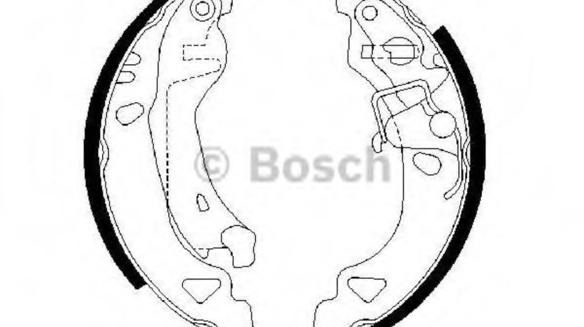 Set saboti frana FIAT PUNTO Van (176L) (1996 - 2000) BOSCH 0 986 487 317 piesa NOUA