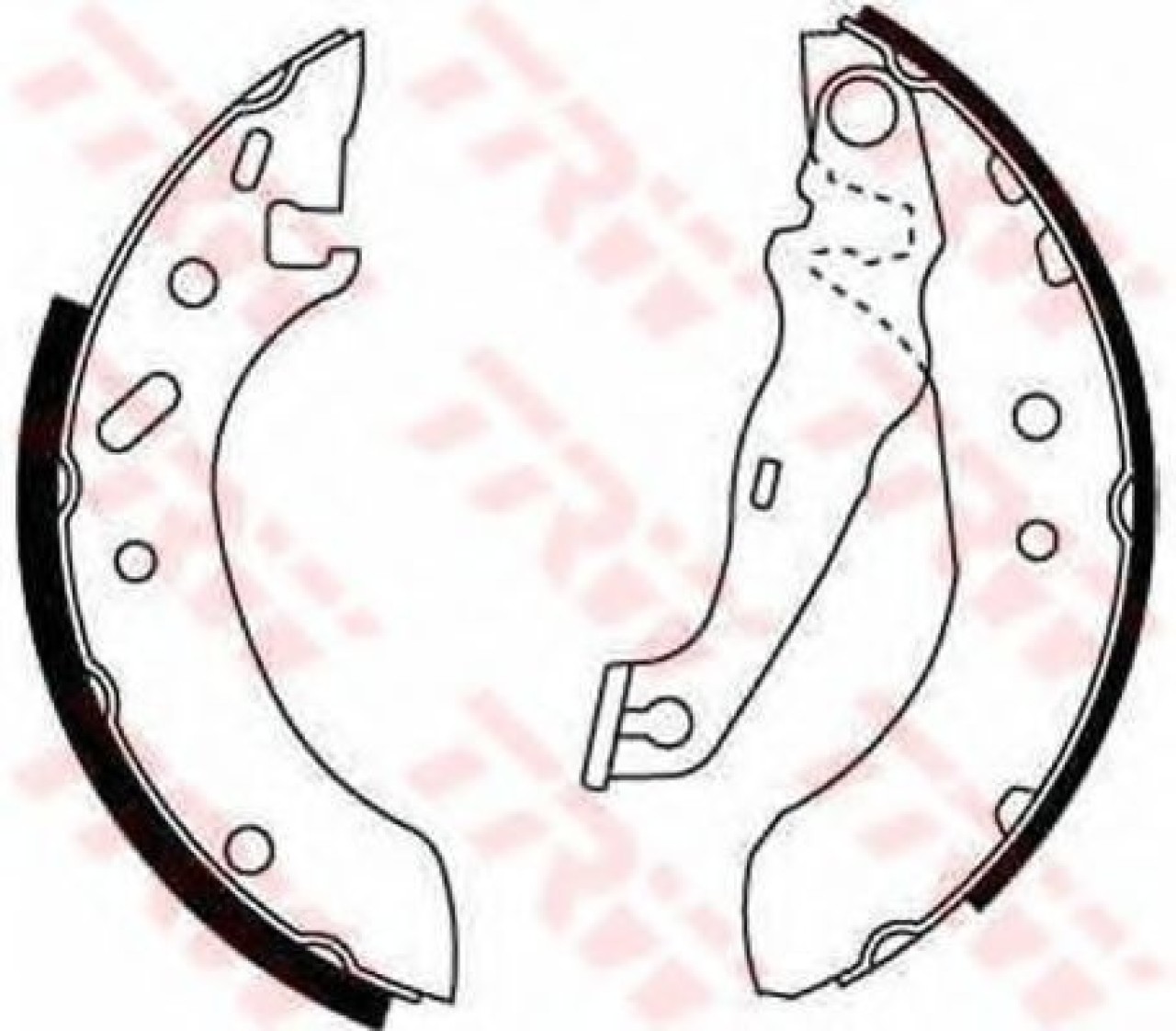 Set saboti frana FORD COURIER (J3, J5) (1996 - 2016) TRW GS8611 piesa NOUA