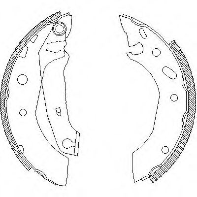 Set saboti frana FORD COURIER (J3, J5) (1996 - 2016) REMSA 4507.01 piesa NOUA