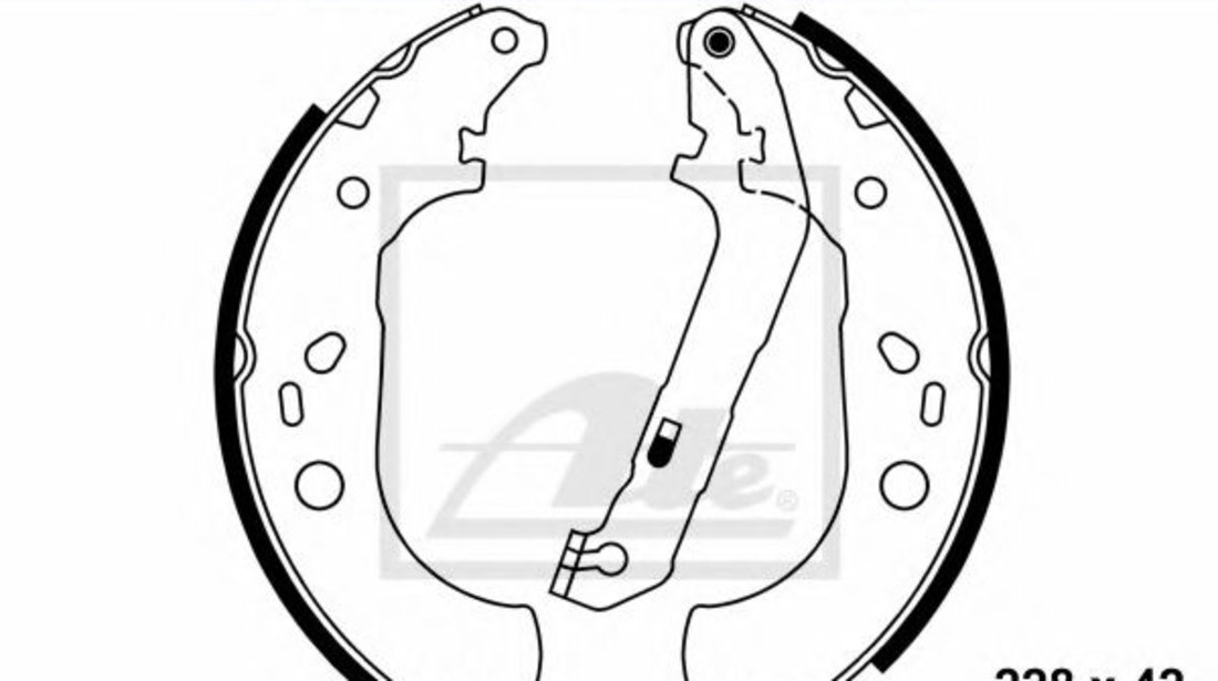 Set saboti frana FORD FOCUS II (DA) (2004 - 2012) ATE 03.0137-0467.2 piesa NOUA