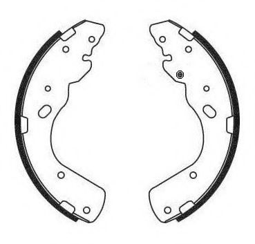 Set saboti frana FORD RANGER (ER, EQ) (1998 - 2006) FERODO FSB684 piesa NOUA