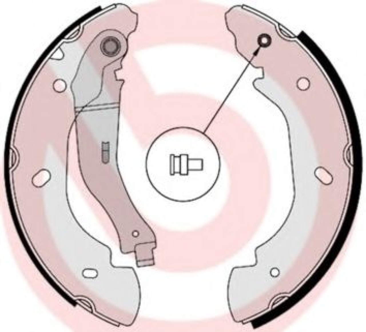 Set saboti frana FORD TRANSIT caroserie (2006 - 2014) BREMBO S 24 538 piesa NOUA