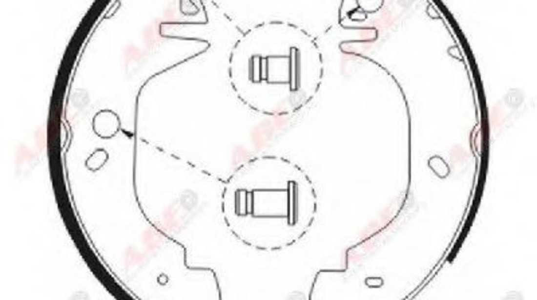 Set saboti frana FORD TRANSIT platou / sasiu (E) (1994 - 2000) ABE C0G049ABE piesa NOUA