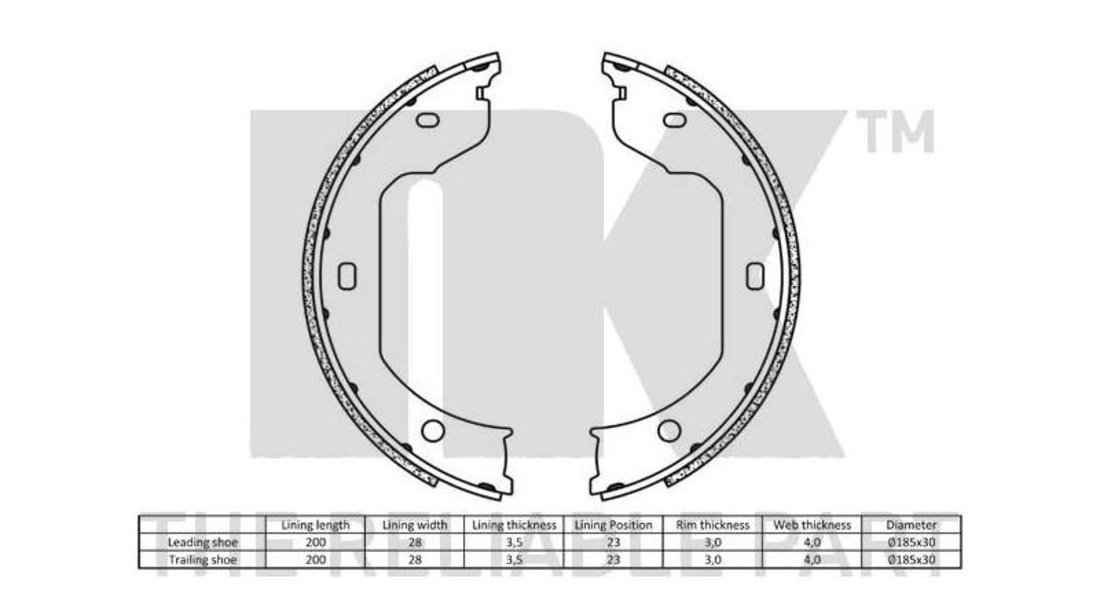 Set saboti frana, frana de mana BMW 6 Cabriolet (E64) 2004-2016 #2 019029