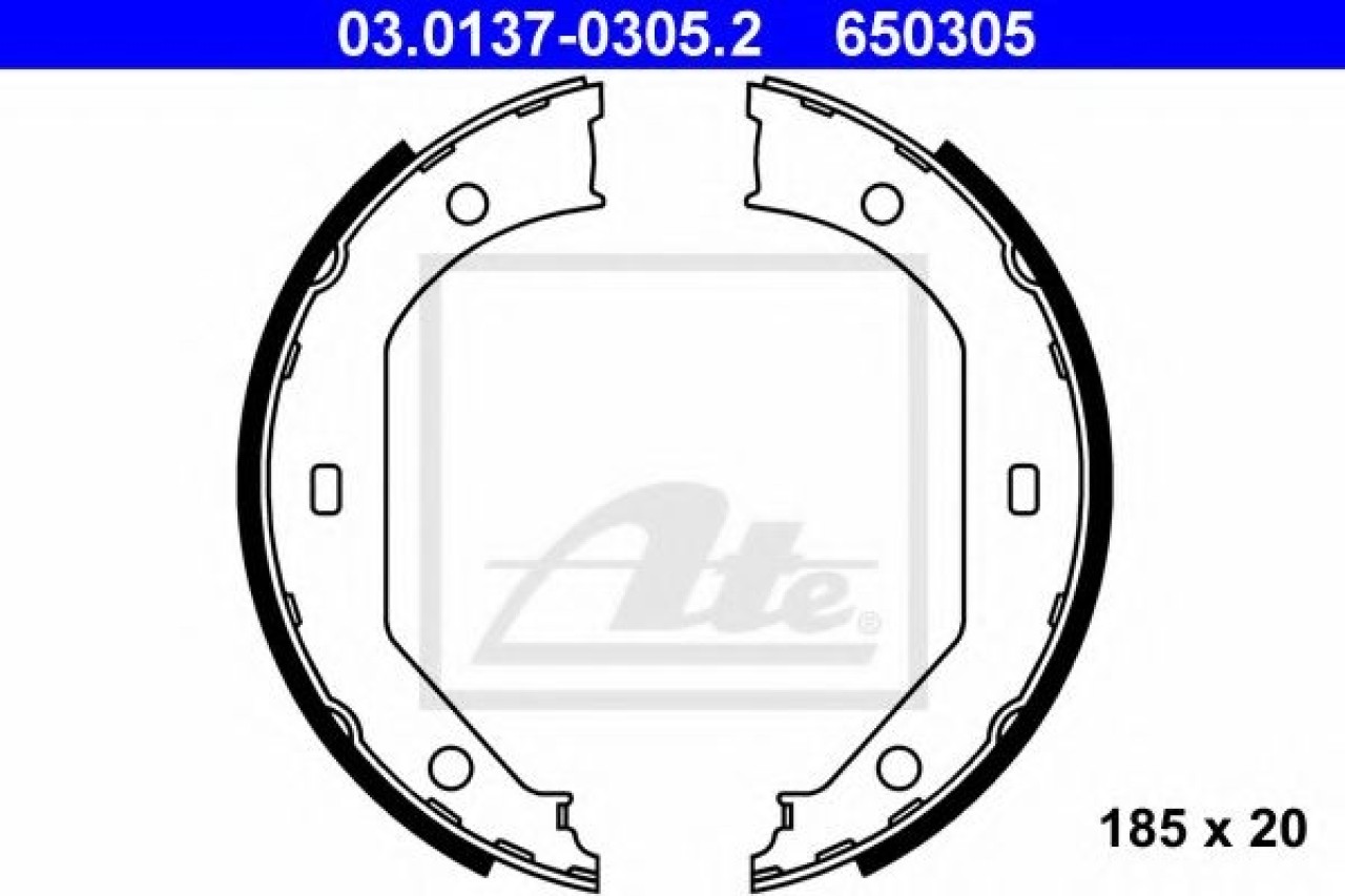 Set saboti frana, frana de mana BMW Seria 1 Cupe (E82) (2007 - 2013) ATE 03.0137-0305.2 piesa NOUA