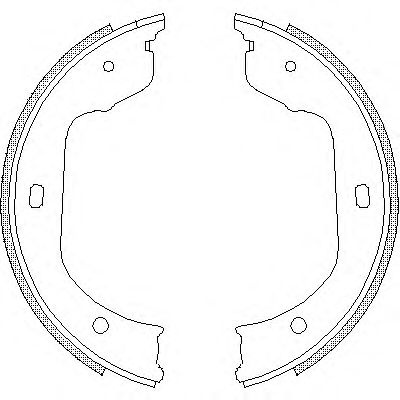 Set saboti frana, frana de mana BMW Seria 3 Cupe (E46) (1999 - 2006) REMSA 4740.00 piesa NOUA