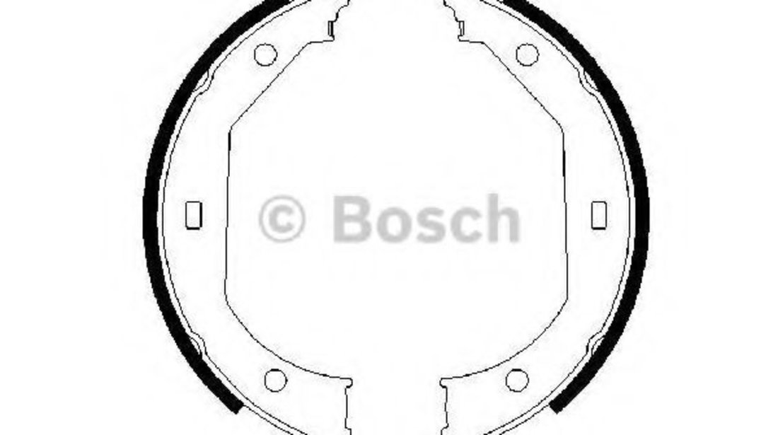 Set saboti frana, frana de mana BMW Seria 3 Touring (E91) (2005 - 2012) BOSCH 0 986 487 607 piesa NOUA