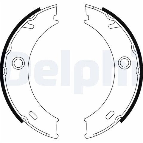 Set Saboti Frana, Frana De Mana Delphi Mercedes-Benz LS1917