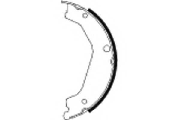 Set saboti frana, frana de mana HYUNDAI TERRACAN (HP) (2001 - 2006) TEXTAR 91068400 piesa NOUA