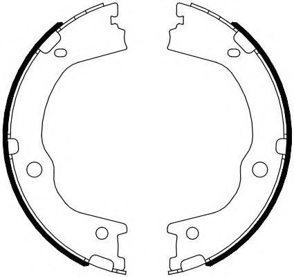 Set saboti frana, frana de mana KIA SORENTO II (XM) (2009 - 2015) FERODO FSB4089 piesa NOUA