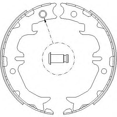 Set saboti frana, frana de mana LEXUS GS (JZS147) (1993 - 1997) REMSA 4742.00 piesa NOUA