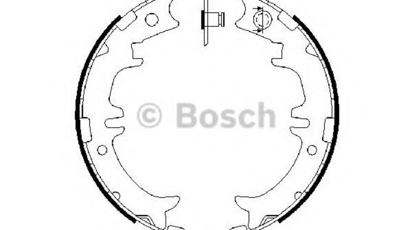 Set saboti frana, frana de mana LEXUS GS (JZS147) (1993 - 1997) BOSCH 0 986 487 615 piesa NOUA