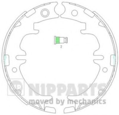 Set saboti frana, frana de mana LEXUS IS I (JCE1, GXE1) (1999 - 2005) NIPPARTS N3502083 piesa NOUA