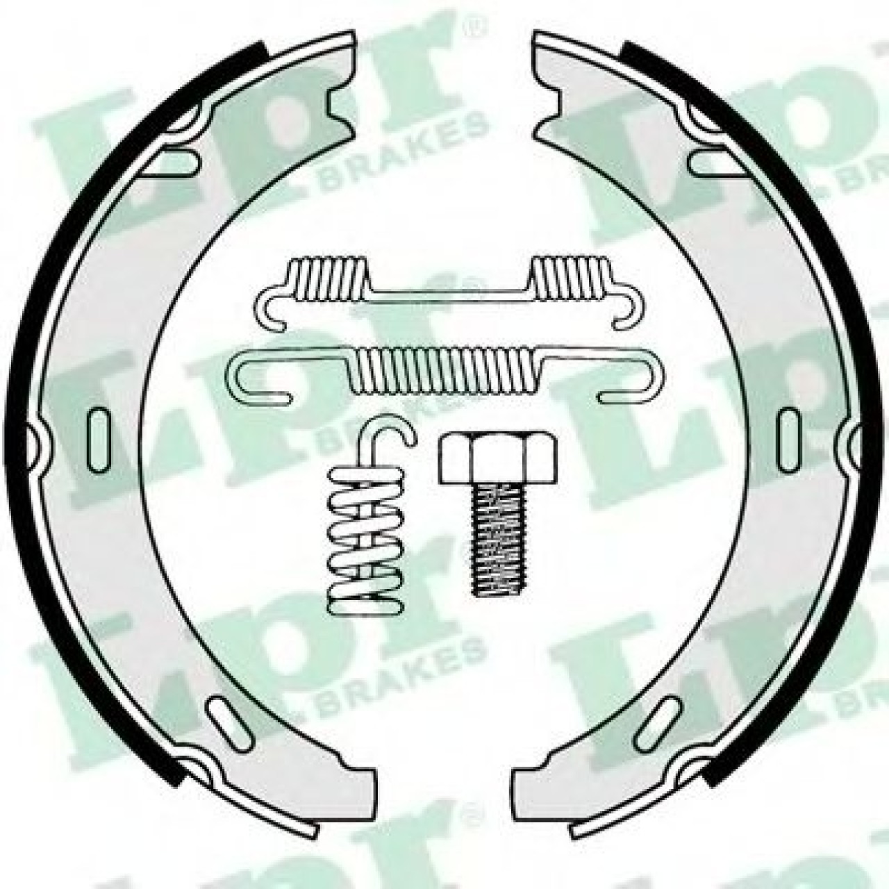 Set saboti frana, frana de mana MERCEDES CLK (C209) (2002 - 2009) LPR 04729 piesa NOUA