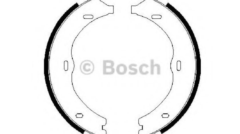 Set saboti frana, frana de mana MERCEDES VITO caroserie (W447) (2014 - 2016) BOSCH 0 986 487 718 piesa NOUA