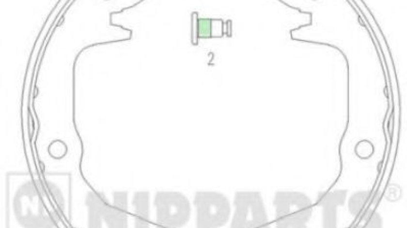 Set saboti frana, frana de mana MITSUBISHI CARISMA limuzina (DA) (1996 - 2006) NIPPARTS J3505039 piesa NOUA