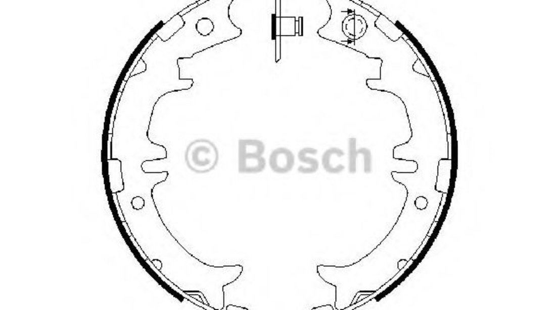 Set saboti frana, frana de mana TOYOTA RAV 4 I (SXA1) (1994 - 2000) BOSCH 0 986 487 615 piesa NOUA