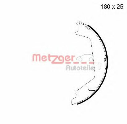 Set saboti frana, frana de mana VOLVO S60 I (2000 - 2010) METZGER MG 998 piesa NOUA