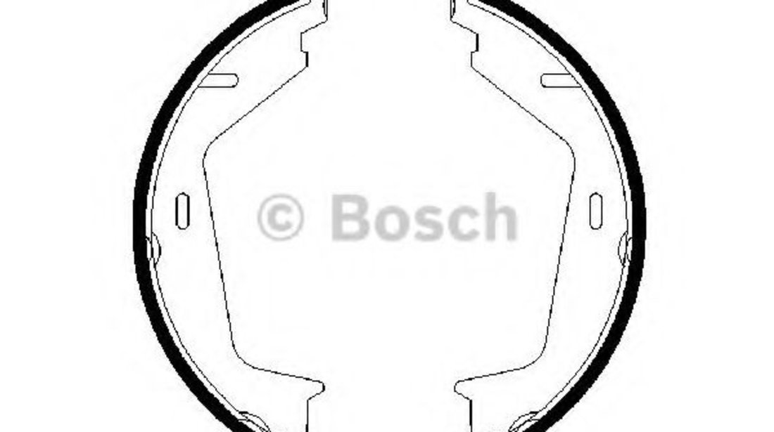 Set saboti frana, frana de mana VOLVO S80 I (TS, XY) (1998 - 2006) BOSCH 0 986 487 623 piesa NOUA