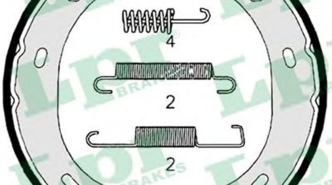 Set saboti frana, frana de mana VW LT II platou / sasiu (2DC, 2DF, 2DG, 2DL, 2DM) (1996 - 2006) LPR 07959 piesa NOUA