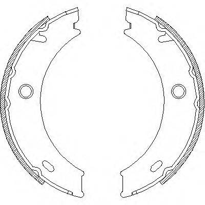 Set saboti frana, frana de mana VW LT II platou / sasiu (2DC, 2DF, 2DG, 2DL, 2DM) (1996 - 2006) REMSA 4714.01 piesa NOUA