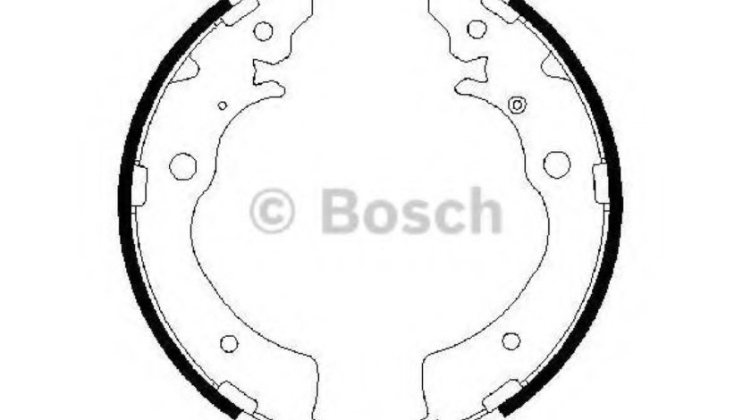 Set saboti frana HONDA HR-V (GH) (1999 - 2006) BOSCH 0 986 487 440 piesa NOUA