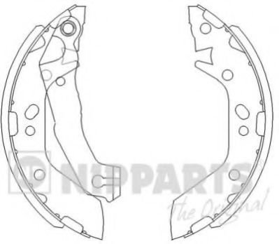 Set saboti frana HYUNDAI ACCENT II limuzina (LC) (1999 - 2006) NIPPARTS J3500516 piesa NOUA