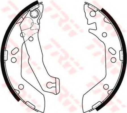 Set saboti frana HYUNDAI ACCENT II limuzina (LC) (1999 - 2006) TRW GS8684 piesa NOUA