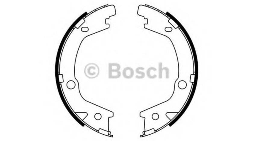 Set saboti frana HYUNDAI MATRIX (FC) (2001 - 2010) BOSCH 0 986 487 770 piesa NOUA