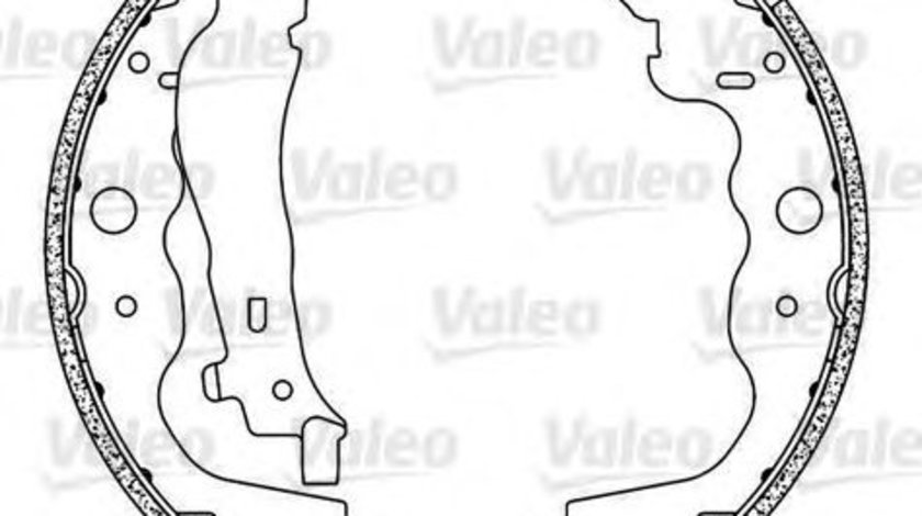 Set saboti frana MERCEDES CITAN Panel Van (415) (2012 - 2016) VALEO 564104 piesa NOUA