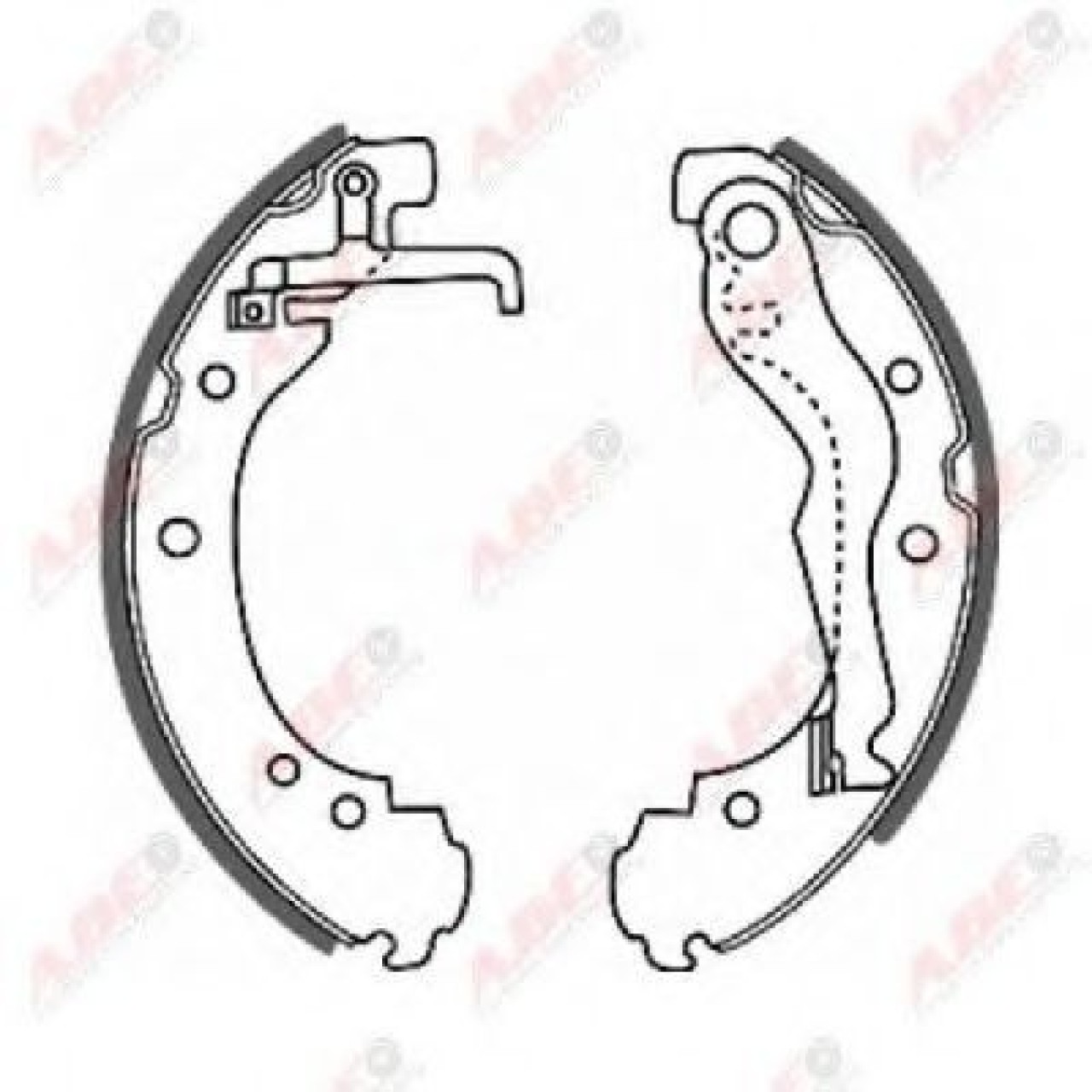 Set saboti frana MERCEDES SPRINTER 3,5-t caroserie (906) (2006 - 2016) ABE C0W011ABE piesa NOUA