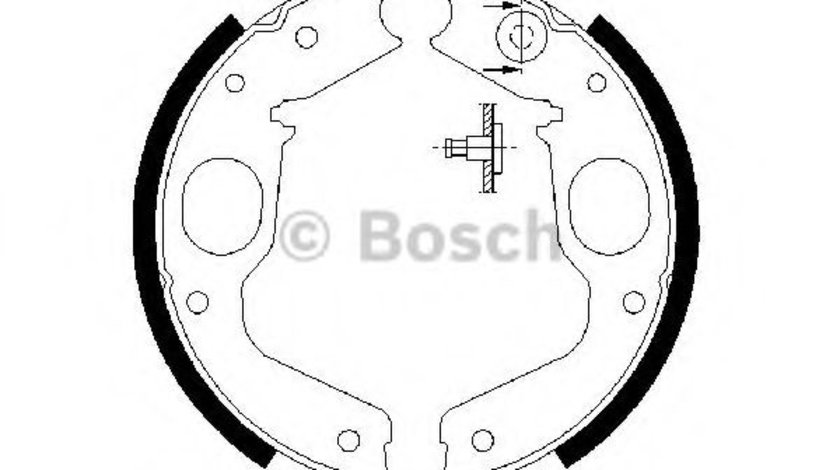 Set saboti frana MITSUBISHI PAJERO II Canvas Top (V2_W, V4_W) (1990 - 2000) BOSCH 0 986 487 719 piesa NOUA