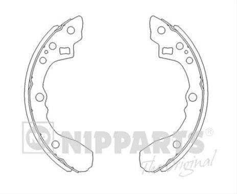 Set Saboti Frana Nipparts Hyundai J3500308