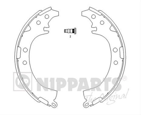 Set Saboti Frana Nipparts Toyota J3502050