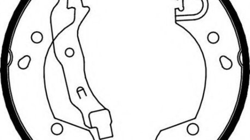 Set saboti frana NISSAN MICRA III (K12) (2003 - 2010) FERODO FSB649 piesa NOUA