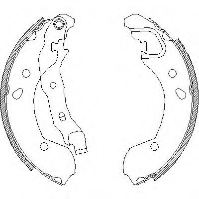 Set saboti frana NISSAN MICRA III (K12) (2003 - 2010) REMSA 4168.00 piesa NOUA