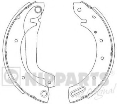 Set saboti frana NISSAN TERRANO II (R20) (1992 - 2007) NIPPARTS J3501044 piesa NOUA