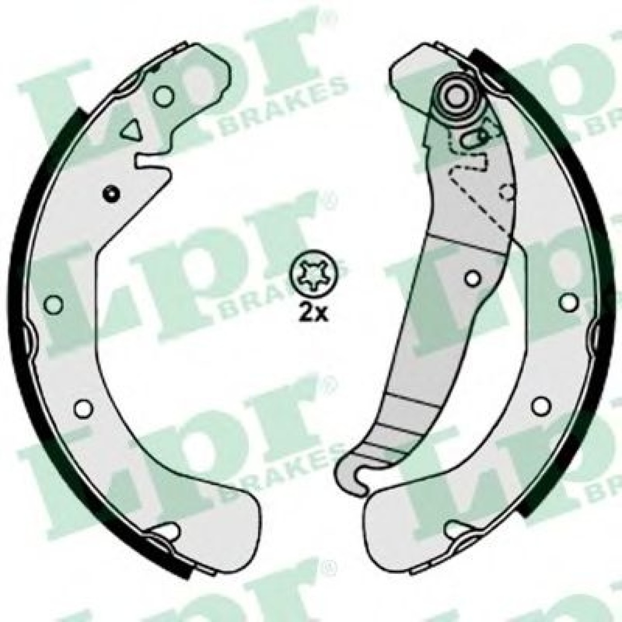 Set saboti frana OPEL ASTRA F Combi (51, 52) (1991 - 1998) LPR 07200 piesa NOUA