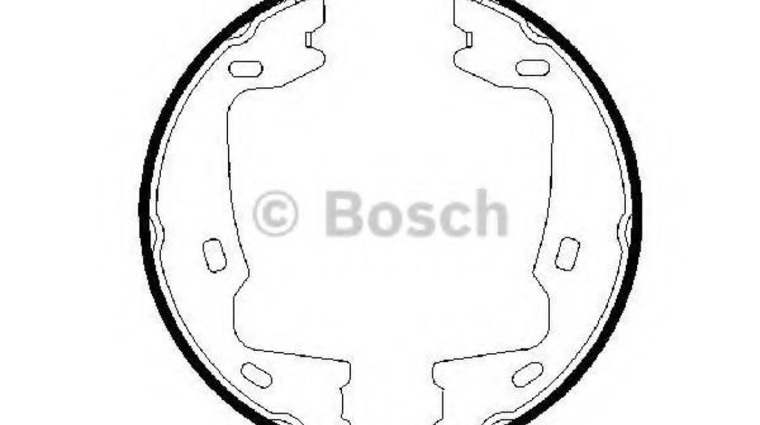 Set saboti frana OPEL ASTRA F Hatchback (53, 54, 58, 59) (1991 - 1998) BOSCH 0 986 487 214 piesa NOUA