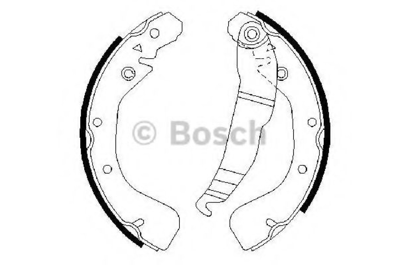 Set saboti frana OPEL COMBO Combi (2001 - 2016) BOSCH 0 986 487 554 piesa NOUA