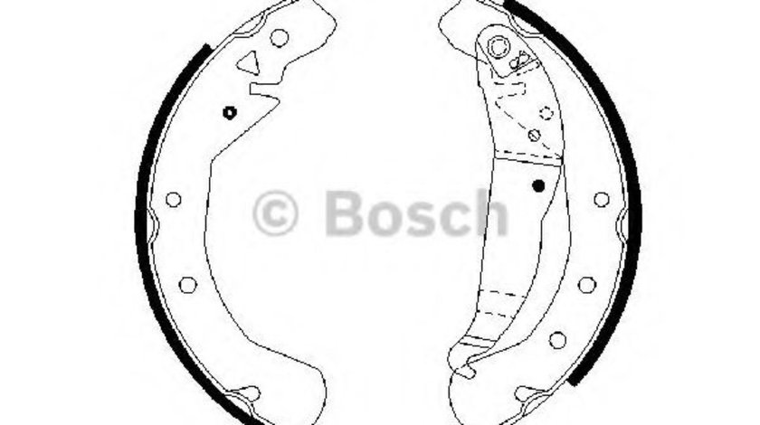 Set saboti frana OPEL COMBO Tour (2001 - 2016) BOSCH 0 986 487 658 piesa NOUA