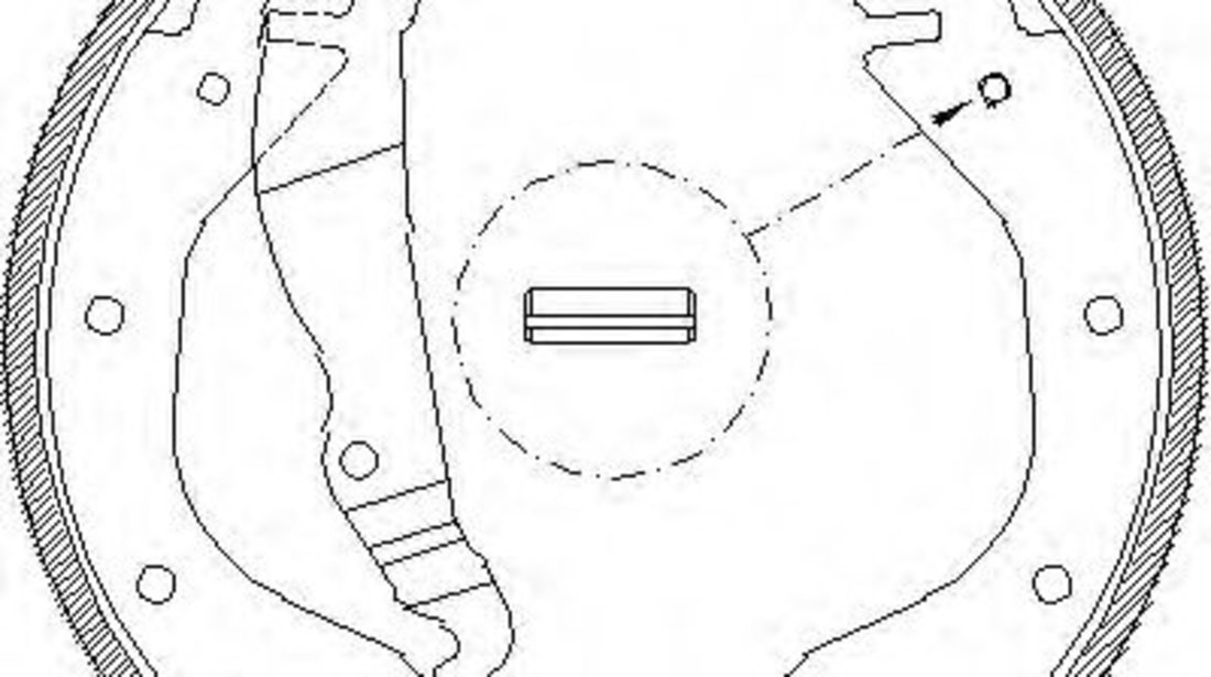 Set saboti frana OPEL CORSA B (73, 78, 79) (1993 - 2002) REMSA 4307.00 piesa NOUA