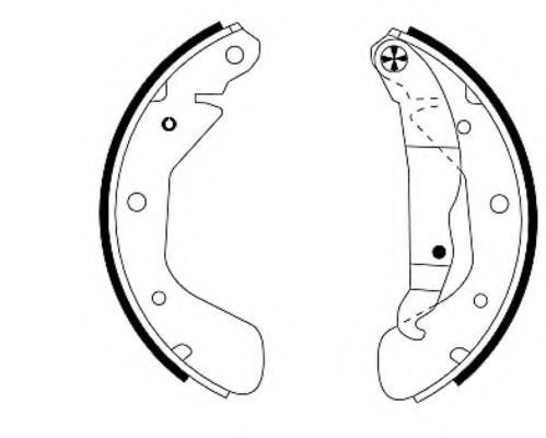 Set saboti frana OPEL CORSA B (73, 78, 79) (1993 - 2002) TEXTAR 91044800 piesa NOUA