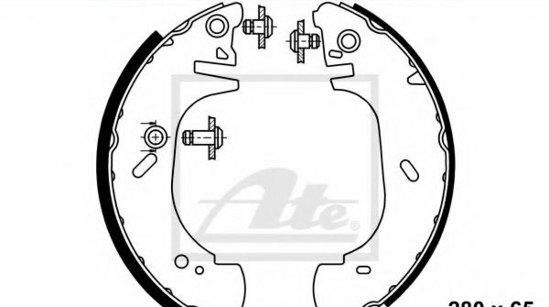 Set saboti frana OPEL MOVANO platou / sasiu (U9, E9) (1998 - 2010) ATE 03.0137-0382.2 piesa NOUA