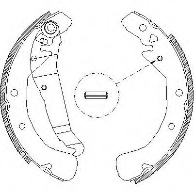 Set saboti frana OPEL VECTRA B (36) (1995 - 2002) REMSA 4422.00 piesa NOUA