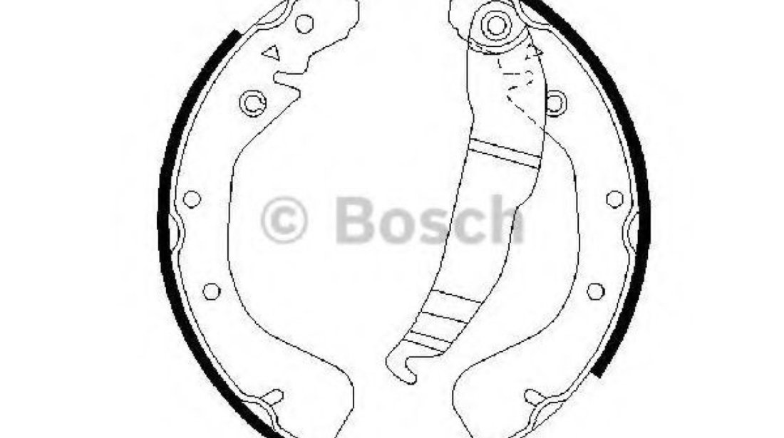 Set saboti frana OPEL VECTRA B Hatchback (38) (1995 - 2003) BOSCH 0 986 487 554 piesa NOUA