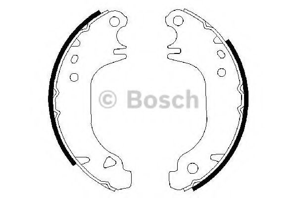 Set saboti frana PEUGEOT 306 (7B, N3, N5) (1993 - 2003) BOSCH 0 986 487 274 piesa NOUA