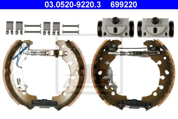 Set saboti frana PEUGEOT BIPPER (AA) (2008 - 2016) ATE 03.0520-9220.3 piesa NOUA