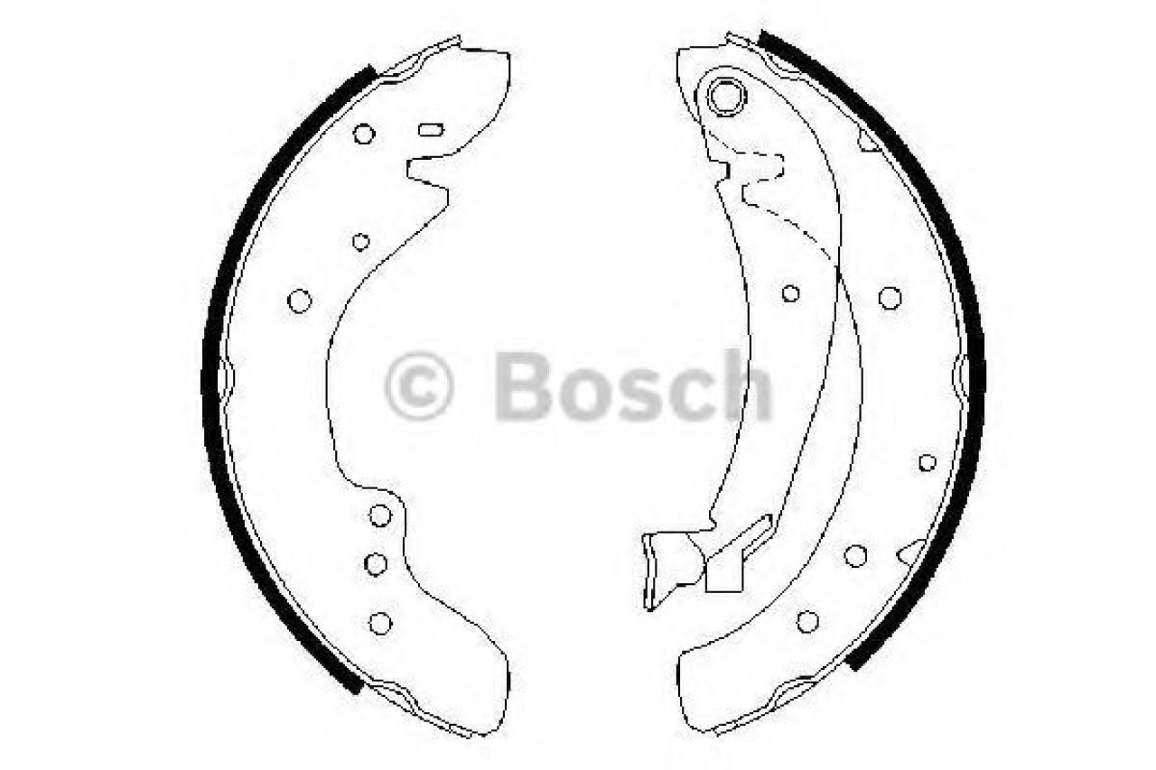 Set saboti frana PEUGEOT BOXER bus (230P) (1994 - 2002) BOSCH 0 986 487 521 piesa NOUA